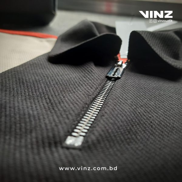 Classic Contrast Zipper Polo - Image 6