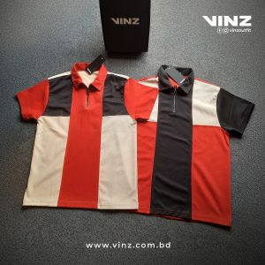 Classic Contrast Zipper Polo