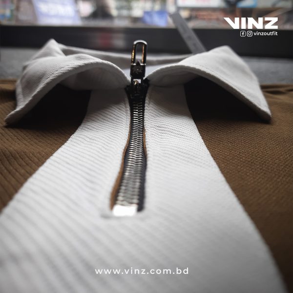 Contrast Zipper Polo - Image 4